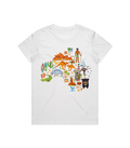 Australia "Jabiru" Women's White Tee Shirt