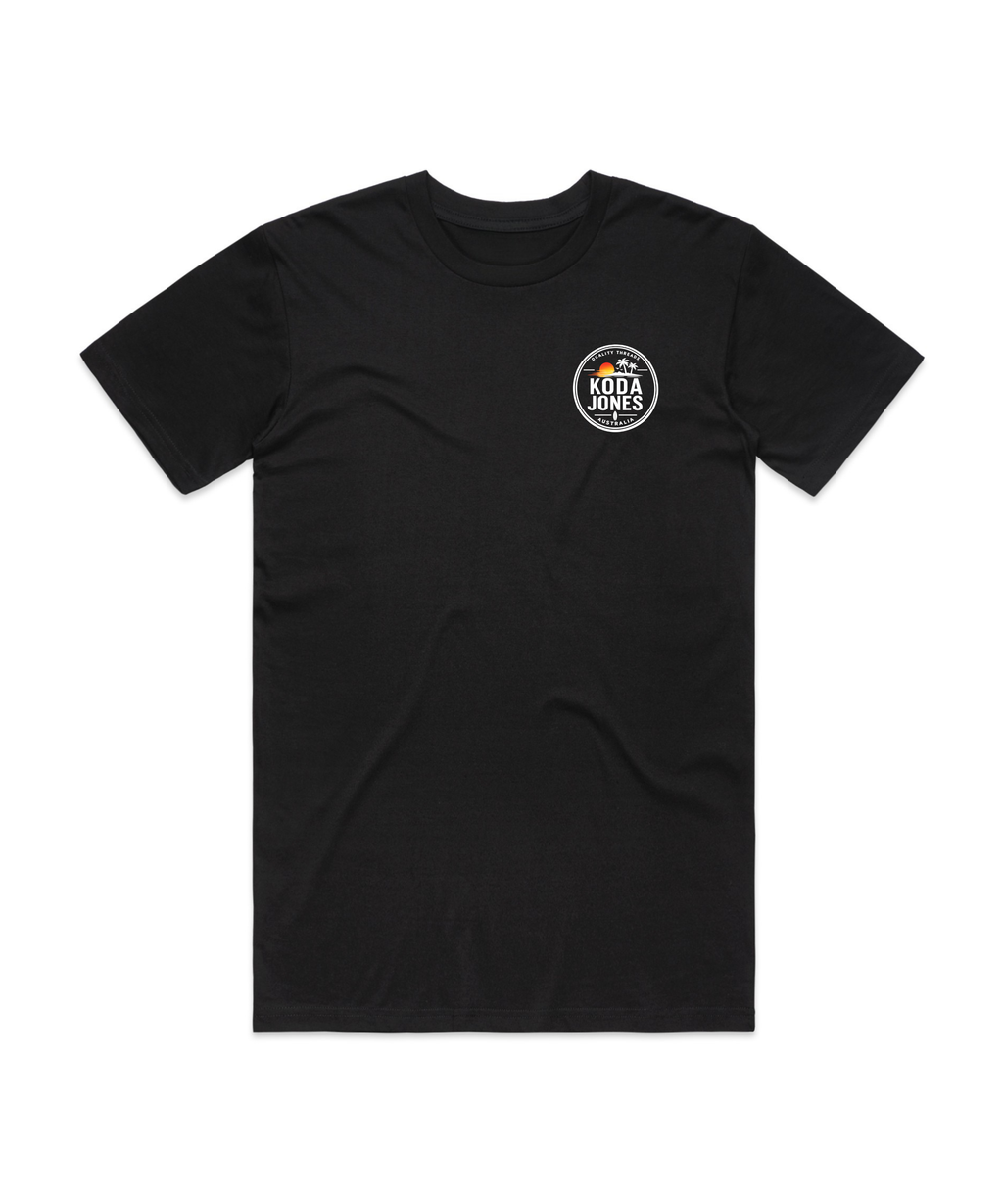 KODA JONES Australia Men's Signature Pocket Tee - Black | Premium Coastal Streetwear