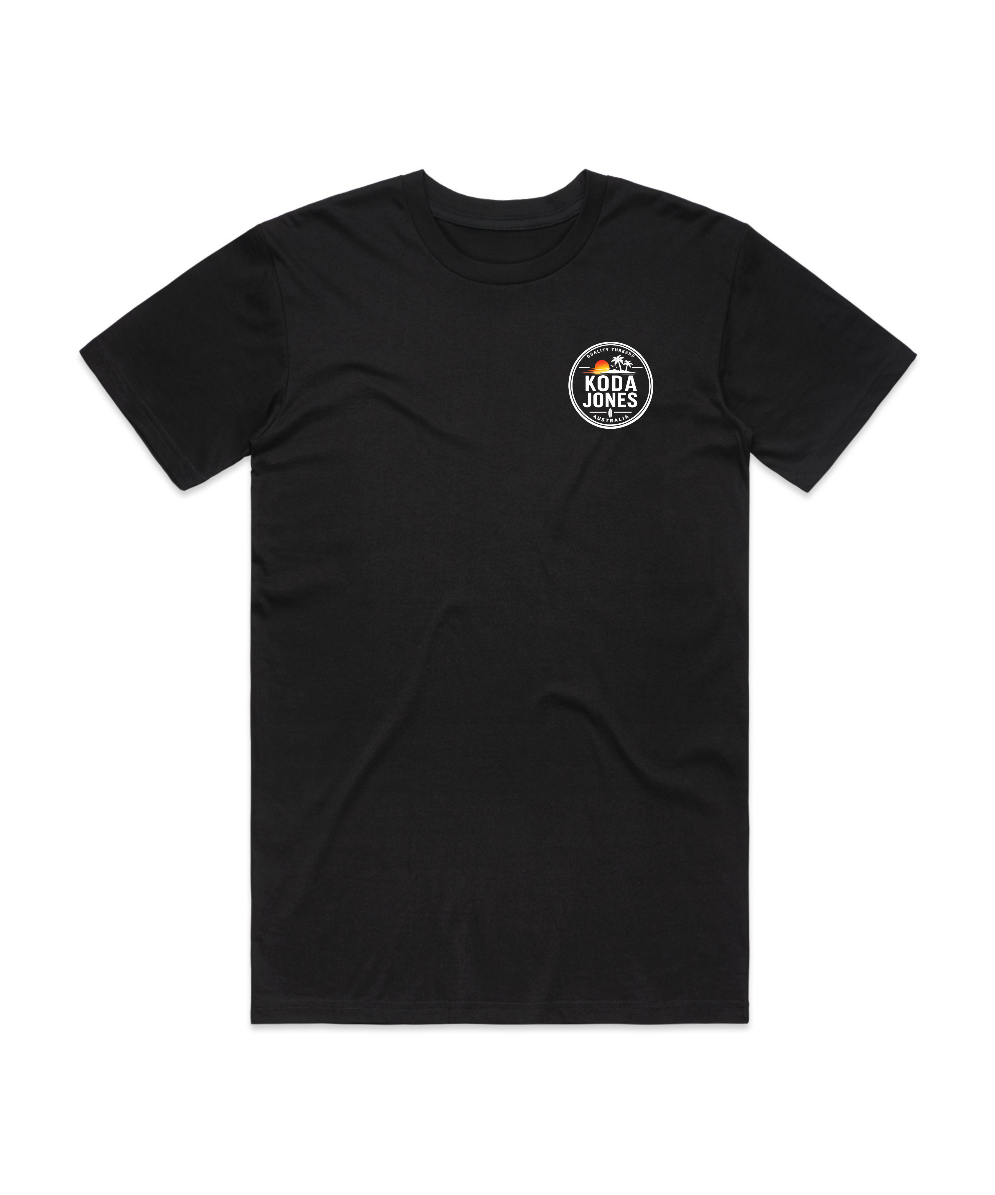 KODA JONES Australia Men's Signature Pocket Tee - Black | Premium Coastal Streetwear