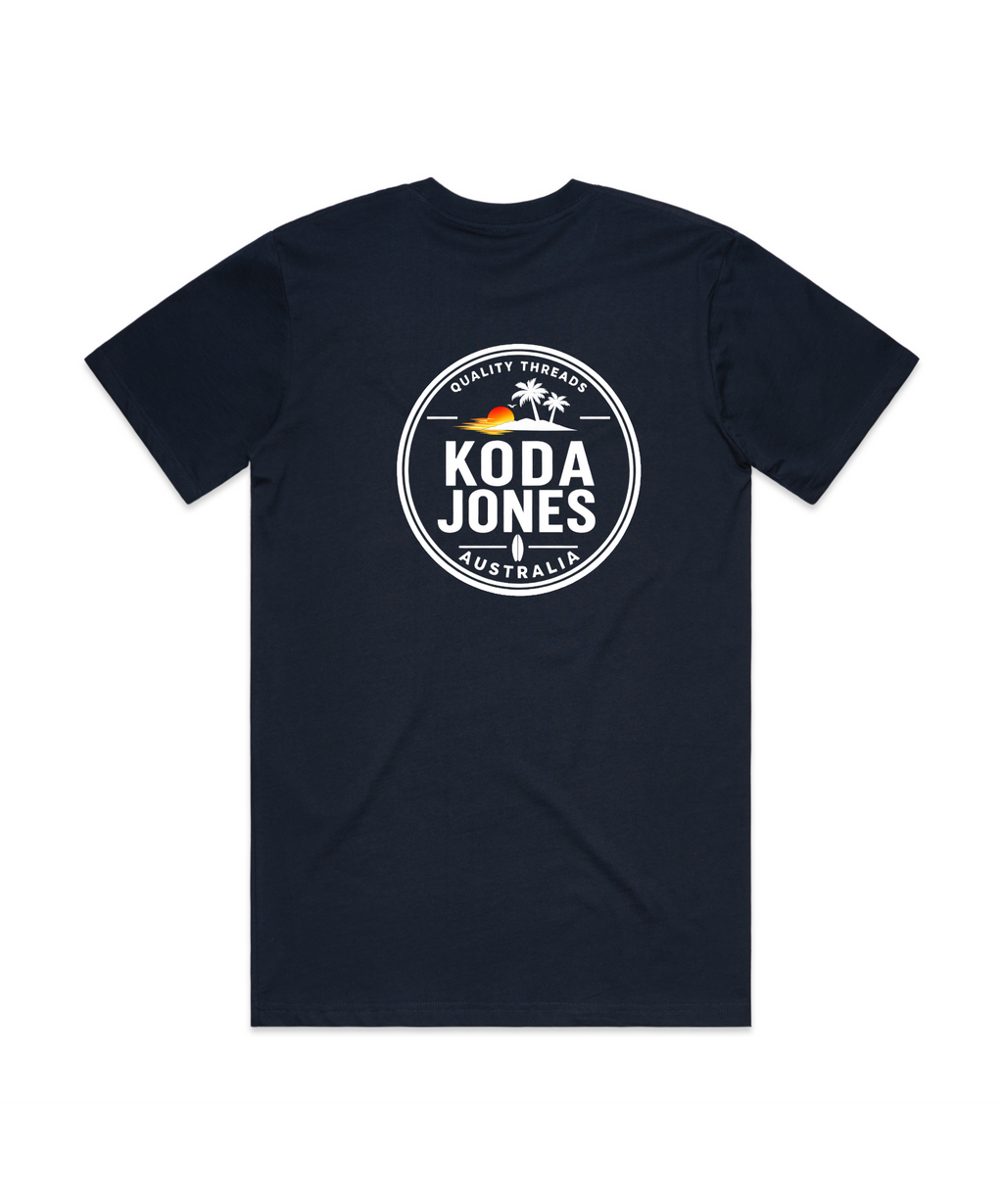 KODA JONES Australia Men's Signature Back Print Tee - Black | Premium Coastal Streetwear