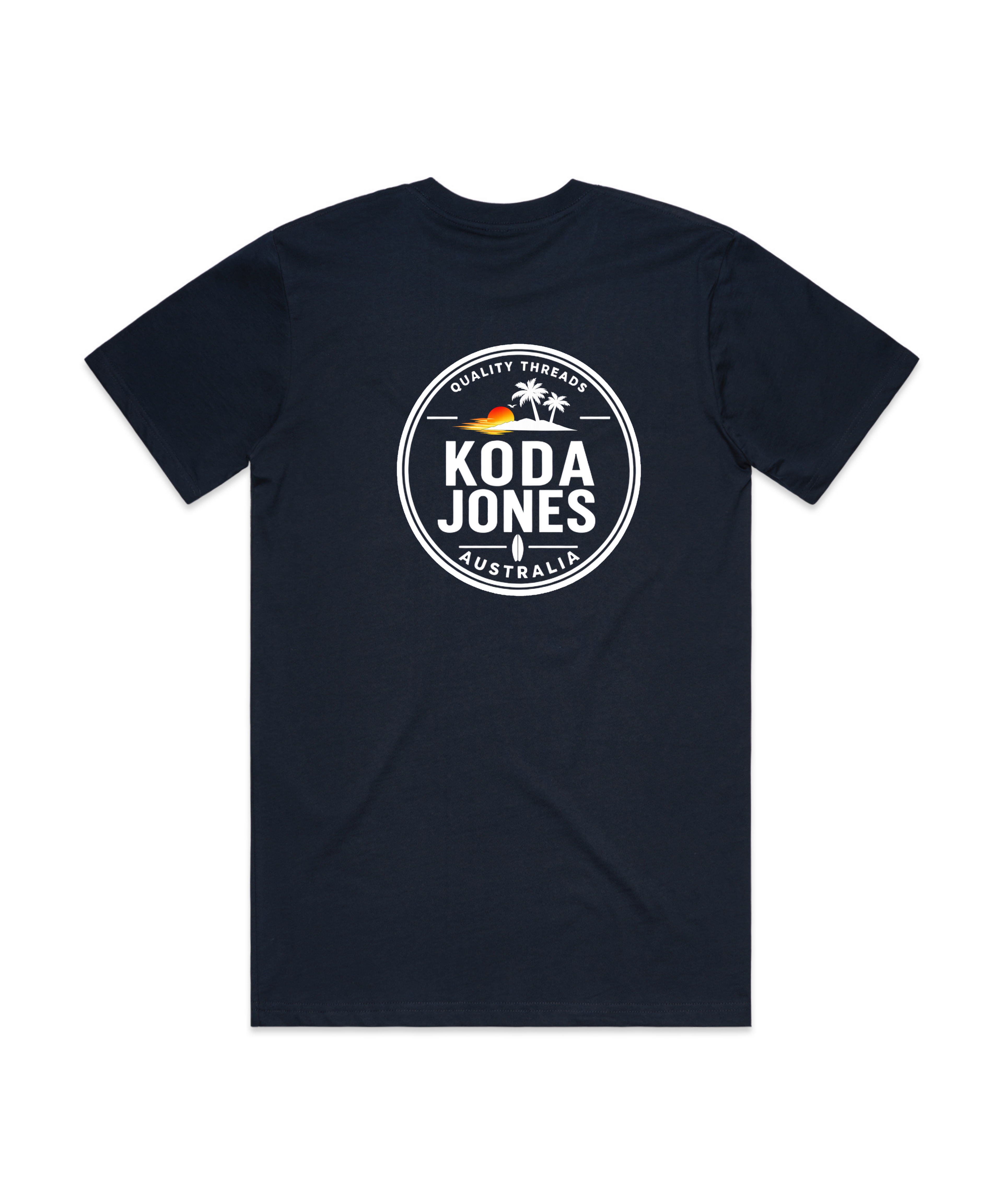 KODA JONES Australia Men's Signature Back Print Tee - Black | Premium Coastal Streetwear