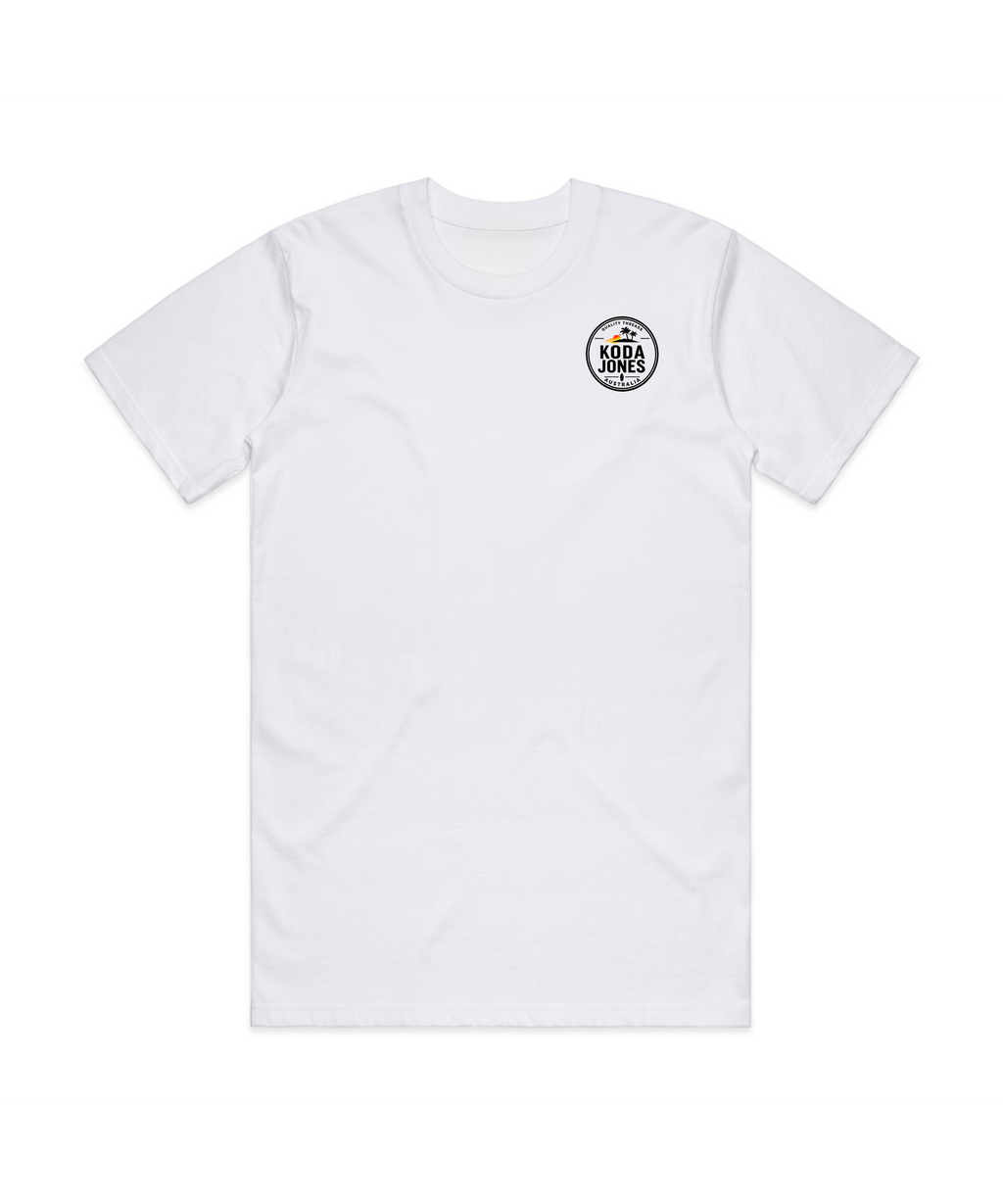 KODA JONES Australia Men's Signature Pocket Tee -White | Premium Coastal Streetwear