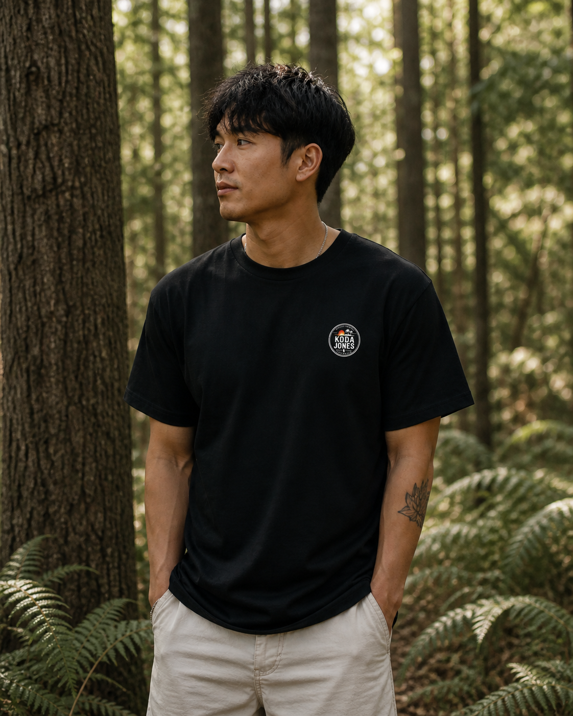 KODA JONES Australia Men's Signature Pocket Tee - Black | Premium Coastal Streetwear