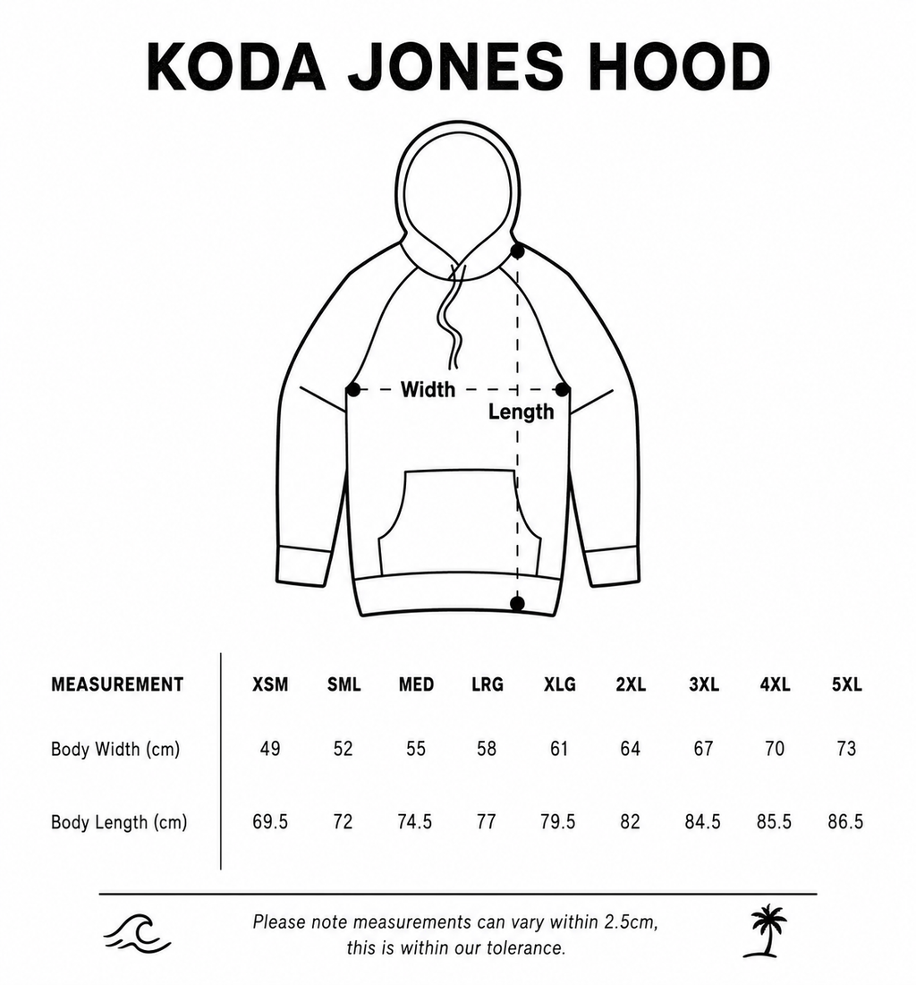 KODA JONES Australia Men's Signature Pocket Hoodie – Black | Premium Coastal Streetwear
